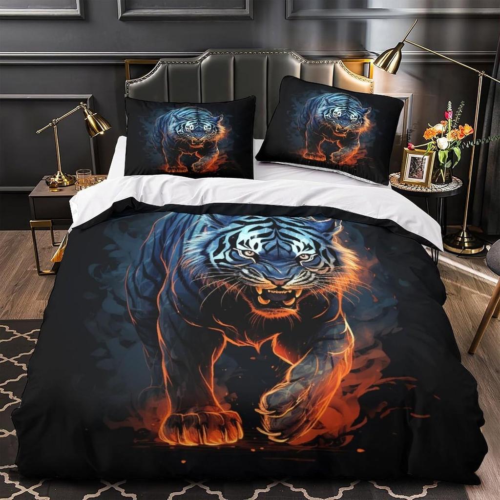 3D Printed Premium Oil Painting Dolphin Duvet Bedding Set, Children's Adult Bedding Set, Zipper with Pillowcase Bed Set, Double