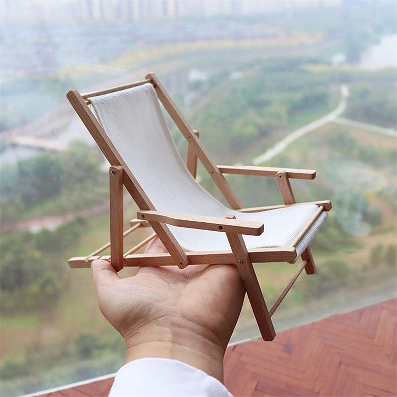 

1:6 Мініатюрне крісло для лялькового будиночка Складне крісло для відпочинку Пляжне крісло Лежак Модель меблів Декор Іграшка Аксесуари для лялькового будиночка