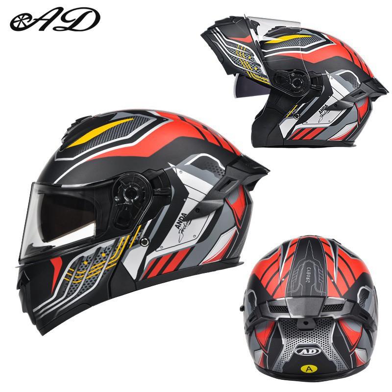 New National Standard Motorcycle Helmet Male Full Personality Four Seasons Electric Vehicle Safety Large Tail Fin Unveiled