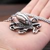 Punk High Quality Octopus Pendant Necklaces Stainless Steel Biker Hip Hop Animal Necklace For Men Creative Jewelry Gifts