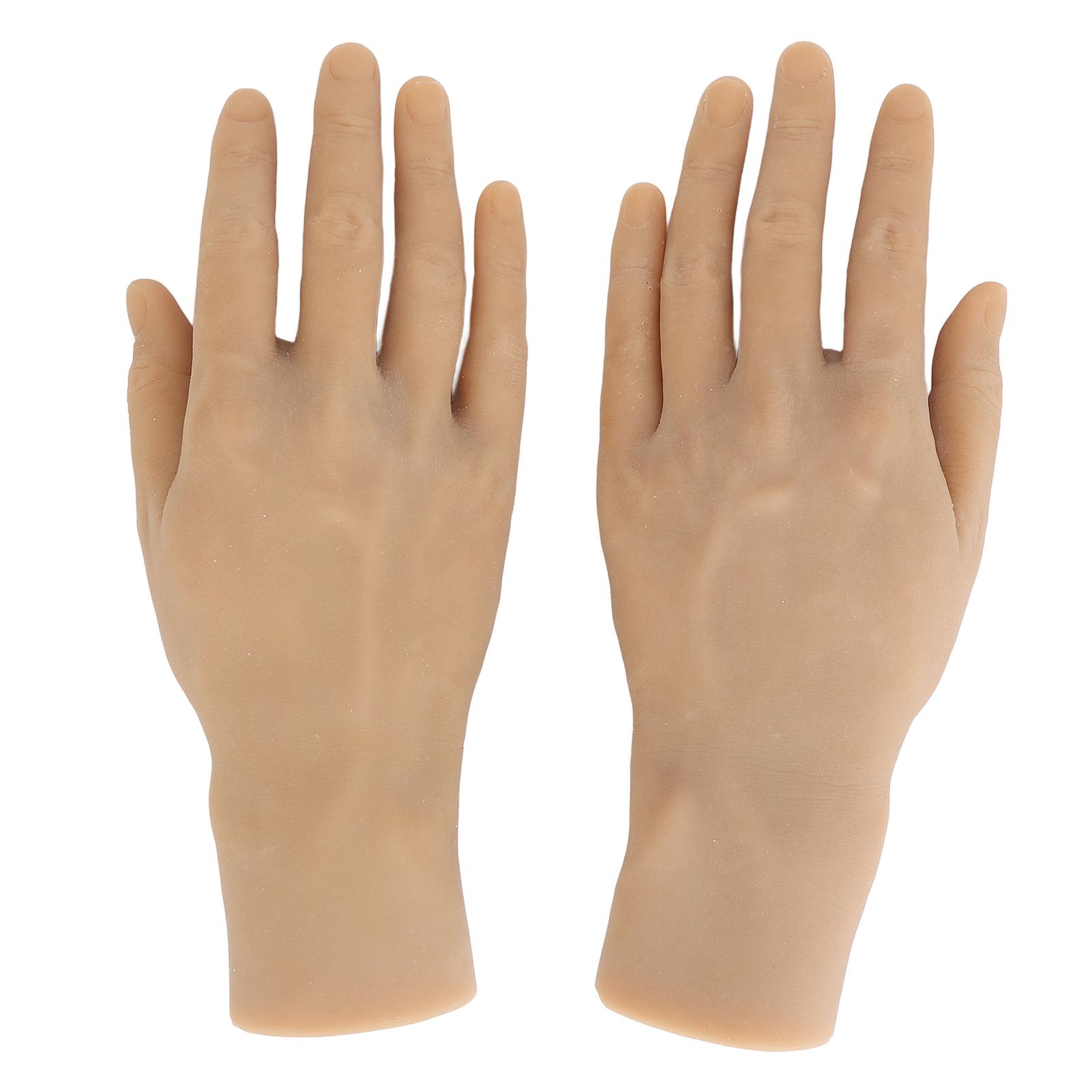 

1 пара рук для практики татуировки, многоразовые, универсальные, модель руки из искусственной кожи для начинающих для обучения татуировке