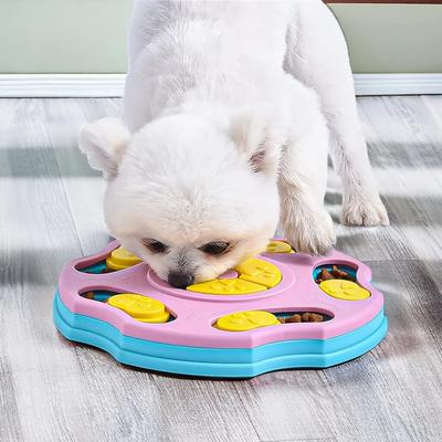 Haustier-Fütterungsspielzeug, erhöht den IQ, interaktiv, langsame Abgabe, Puzzle-Futterspender, Hundetrainingsspiele, Futterspender für kleine, mittelgroße Hunde, Welpennapf