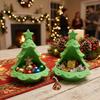 Plastic Christmas Tree Storage Tray 3D Printed Candy Storage Container  Christmas Dining Table