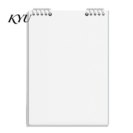 Student Study Supplies Top Bound Spiral Notebook, Premium Anti-bleed Paper Diary Book, White Notepad Portable A5 for Office School And Planning