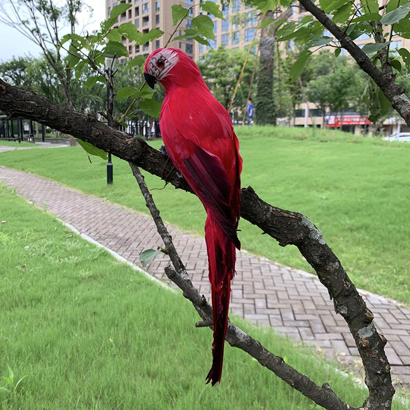 25/35cm Simulation Parrot Garden Decoration Creative Lawn Figurine Ornament Animal Bird Outdoor Garden Party Prop Decoration