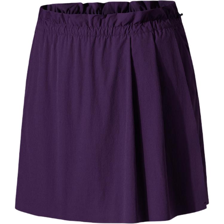 Anta Champion Outdoor Series Solid Color Mid-Rise Breathable Versatile Casual Shorts Women Shorts Purple-Sand 162520509-4