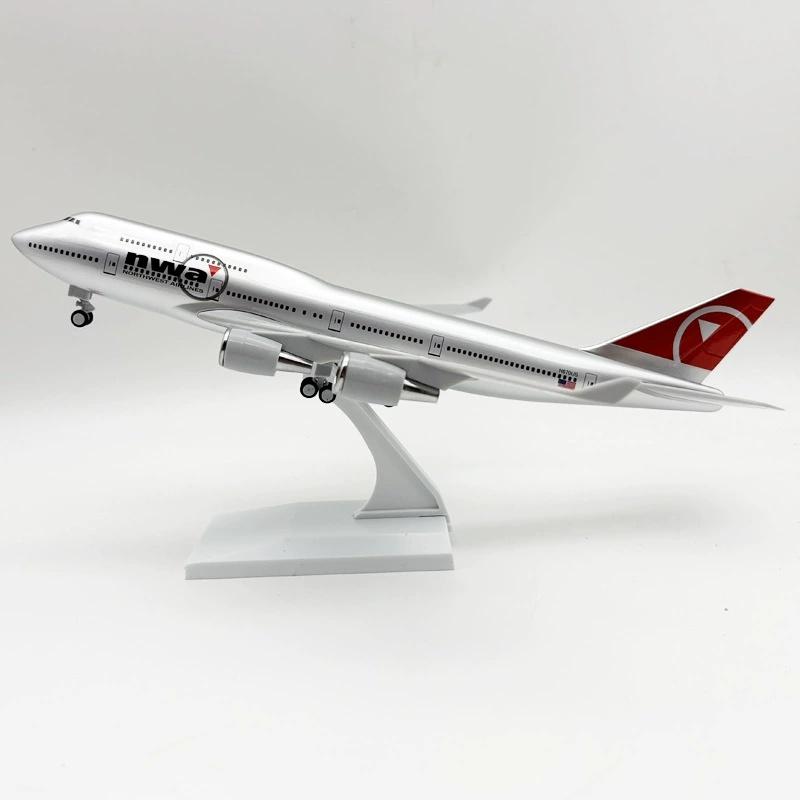 30cm Series Airlines B747 Airplane 1/240 Scale Aircraft Miniature Plane Aviation Model With Stand & Wheels Souvenirs Gift Model