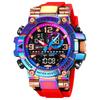 UTHAI CQ254 Fashion Sports Electronics Watch Colorful Night Light Man Watch Waterproof Multi Functional Clock Watches for Man