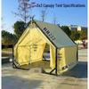 KarLot 3x3m Outdoor Steel Frame Triangular Tent