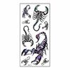 Dubonnet Men Cool Funny 3D Scorpion King Temporary Waterproof Tattoo Sticker