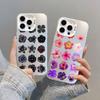 Colorful Petals Flower Laser Phone Case for iPhone 14 15 16 Pro Max Plus 17 Pro Max 12 13 Mini 11 Pro Max Shockproof Back Covers