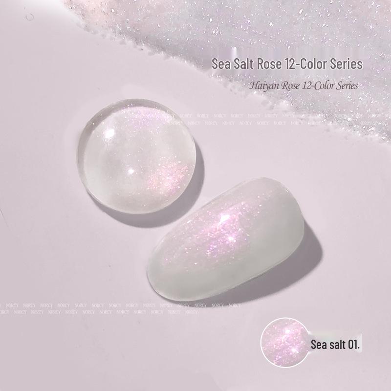 2025 Versatile Iridescent Pearlescent Glitter Nail Gel - High Density Super Sparkle for Nail Art