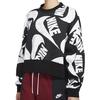 Sweatshirts Women's Black Crew Neck Moderate Regular DB3856-010