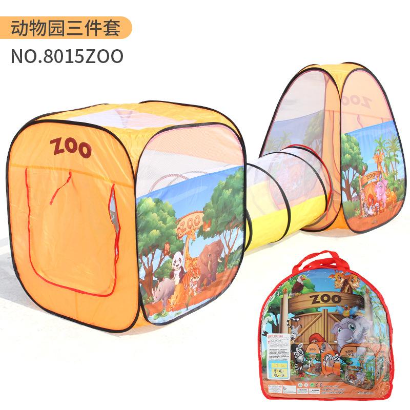 

Children S Playhouse Tent Indoor Climbing Toys, Dinosaur Animal Marine Theme Tent Three-Piece Set
