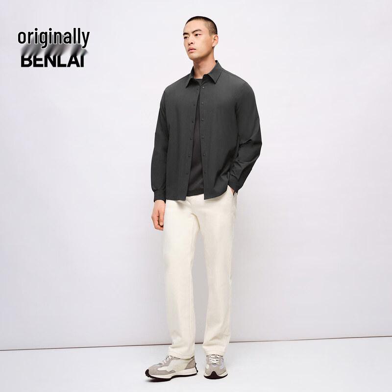 Benlai Men's 2025 Spring Water-Repellent Lapel Shirt