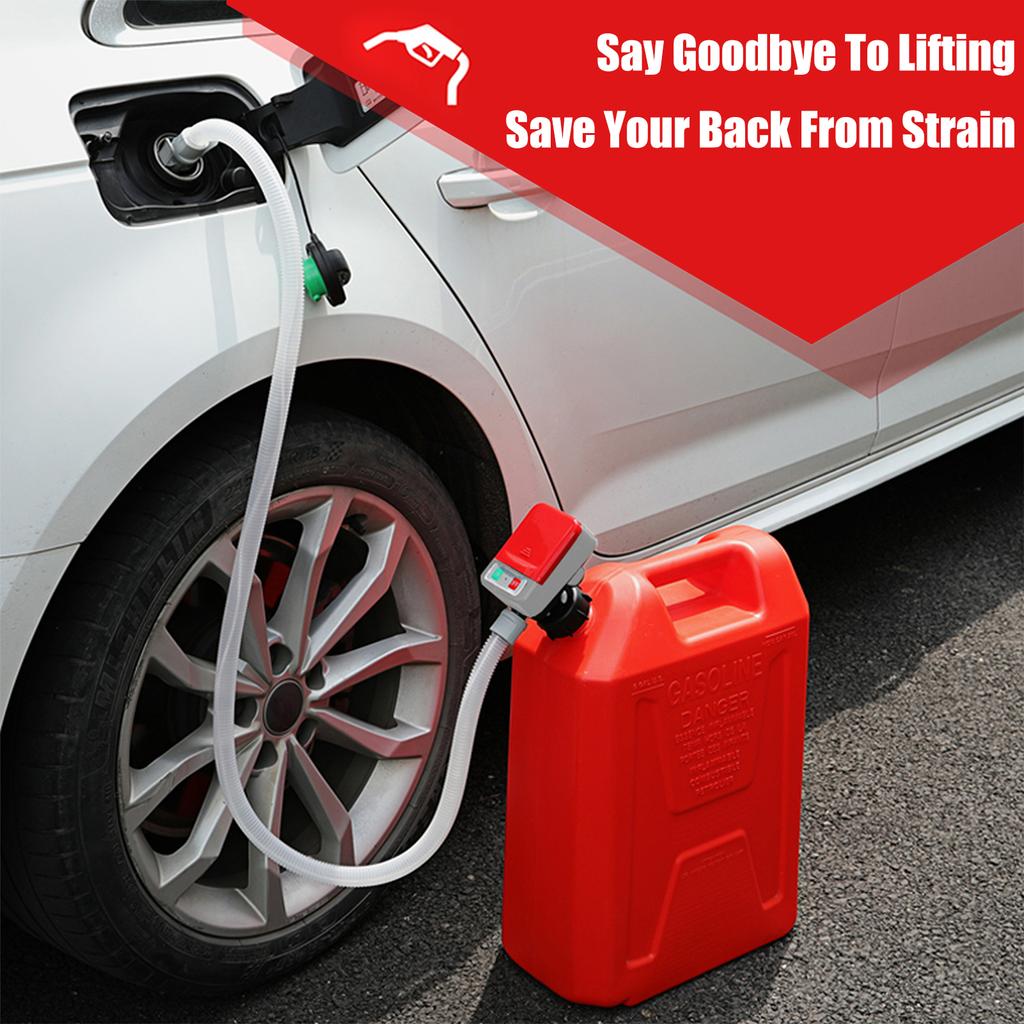 Automatic Fuel Transfer Pump, Portable Battery Powered Liquid Transfer Pump with AutoStop
