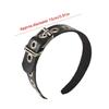 Gothic Style PU Leather Headband Handmade Steampunk Headpiece Rock Headband  Punk Events
