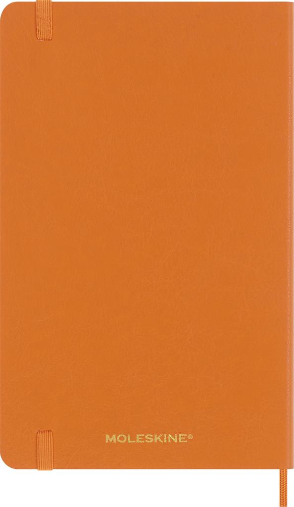 Moleskine Vegan Soft Cover Notebook Soft Cover Lined Large Size wide x 21cm Orange Gift Box Included QP616N8VCAPRIBOX (13cm long)