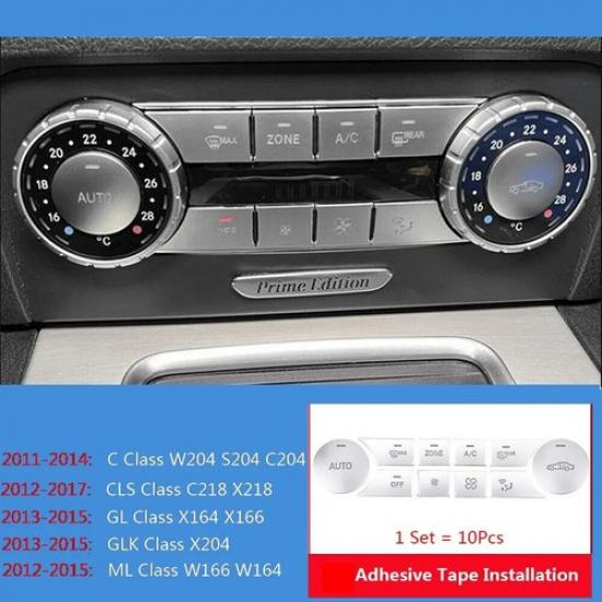For Mercedes Benz W204 W164 C218 X164 X204 Car Console Air AC ZONE Switch Cover