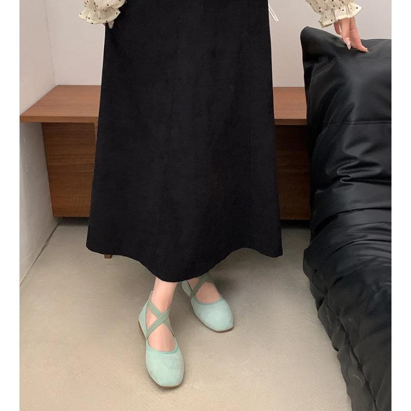 Flat Shoes Women Summer Pink Ballet Shallow Mouth Flats Sole Single Shoe Women's Soft Soled Mary Jane Shoes Pumps Zapatos