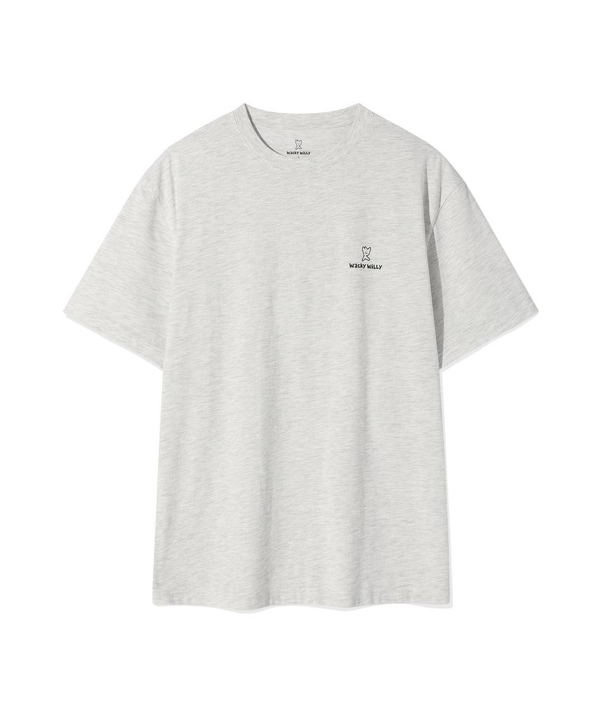 WACKY WILLY [26Ss] 3-Pack Signature Short Sleeve T-Shirt Black/White/Gray