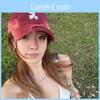 Cotton Baseball Cap With Embroidered Letters For Casual Summer Wear