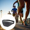 Reflective Waist Bag with Headphone Jack Zipper Closure Pockets Design Multi-purpose Style Belt Bag Running Accessory