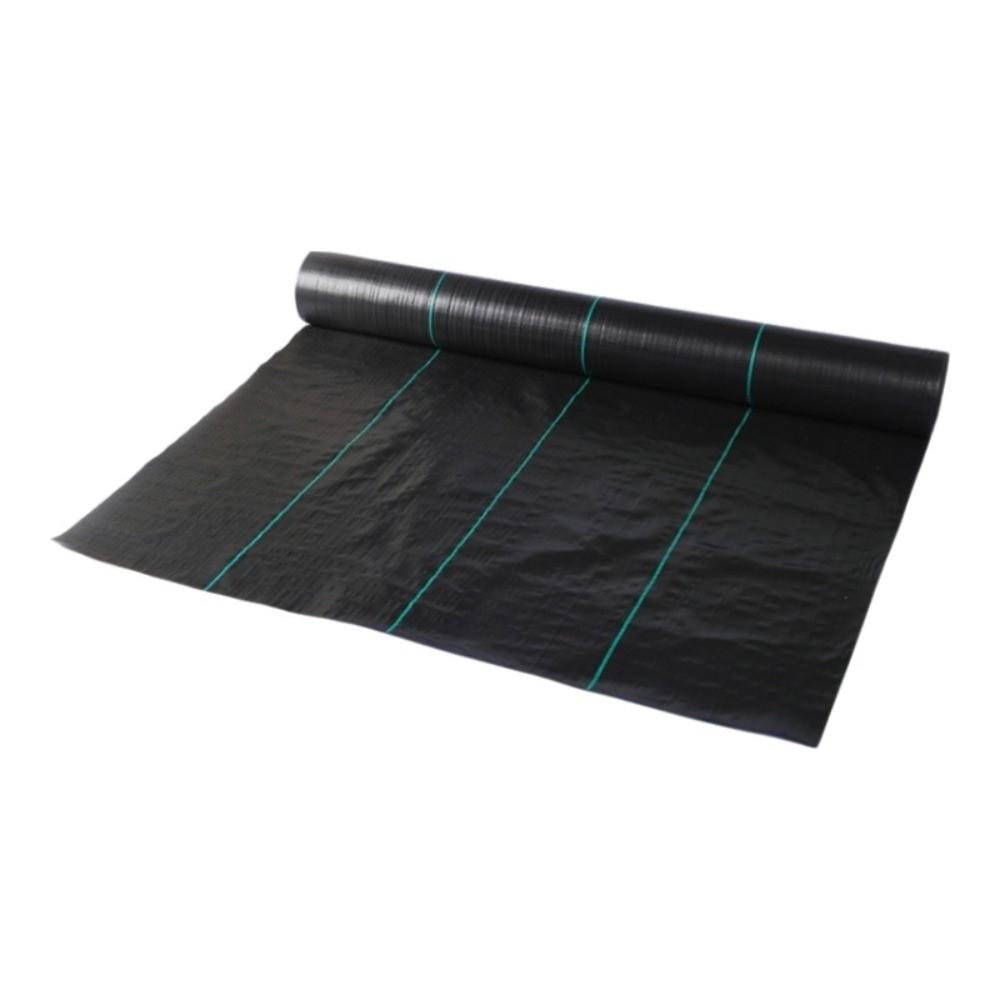 Black Woven Weed Barrier Fabric Polypropylene Agricultural Ground Cover Driveway Control