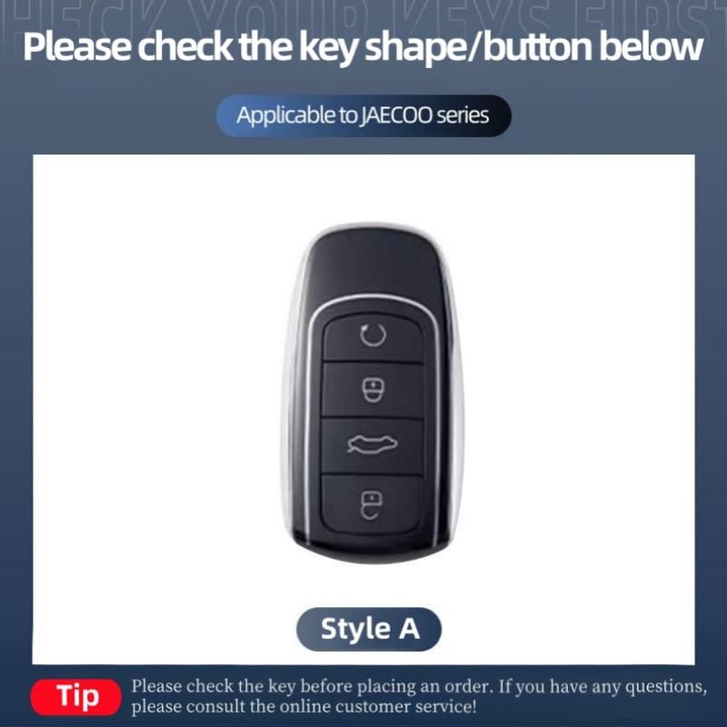 Zinc Alloy Car Smart Remote Key Case Cover Shell for JAECOO J7 J8 Chery Car Key Cover Ai Ruizhe TIGGo 8PRO OMODA 5 Accessories