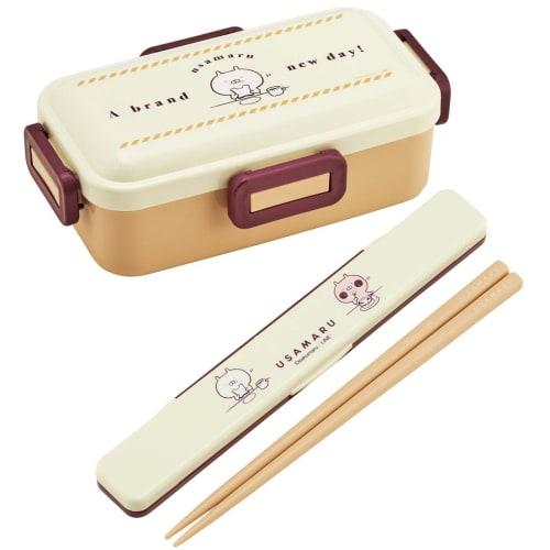 Skater Bento Box 530ml Antibacterial Fluffy Dome Lid for Women Usamaru Made in Japan PFLB6AG-A