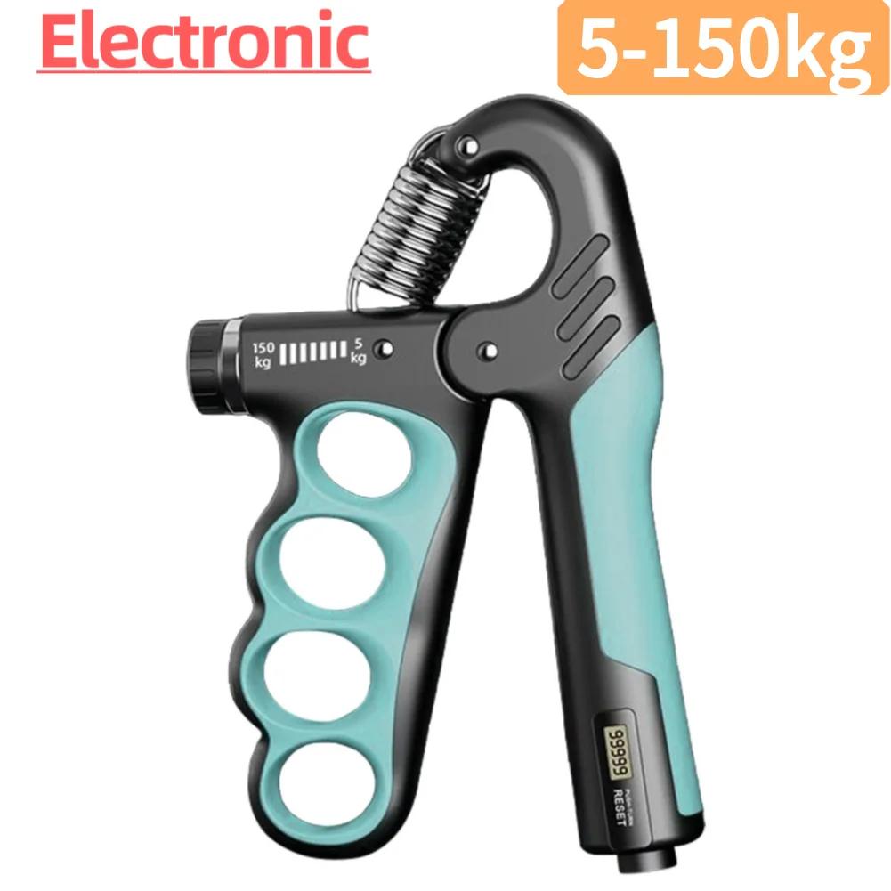 Hand Grip Strengthener Grip Strength Trainer Ergonomic Handle Ergonomic Hand Gripper 5-150KG Resistance Adjustable for Home Gym