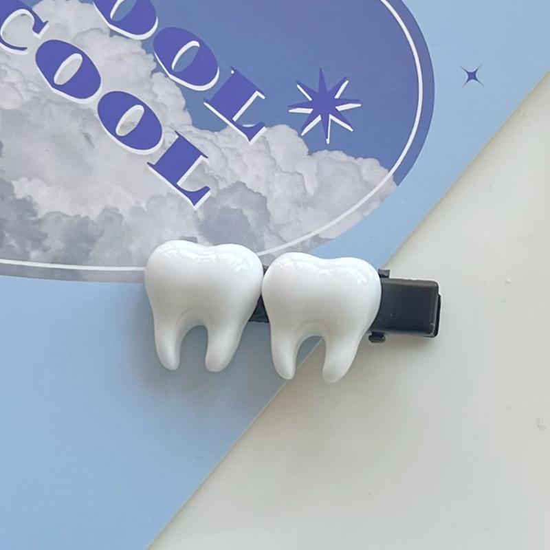 

Милые металлические заколки для волос с имитацией зубов, забавные, креативные, крутые, милые, заколки в виде утконоса для женщин, милые, крутые, аксессуары для волос Y2K A6