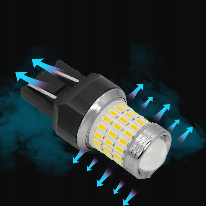 Żarówki Led W21/5W T20 Retrify 360° Dzienne Drl Wsteczny Cofania 6000K Mini