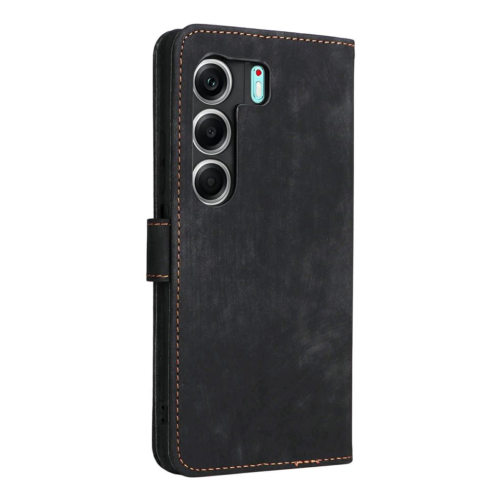 For TECNO Camon 40 4G CM5 Case Wallet RFID Blocking PU Leather Cover Stand with Strap