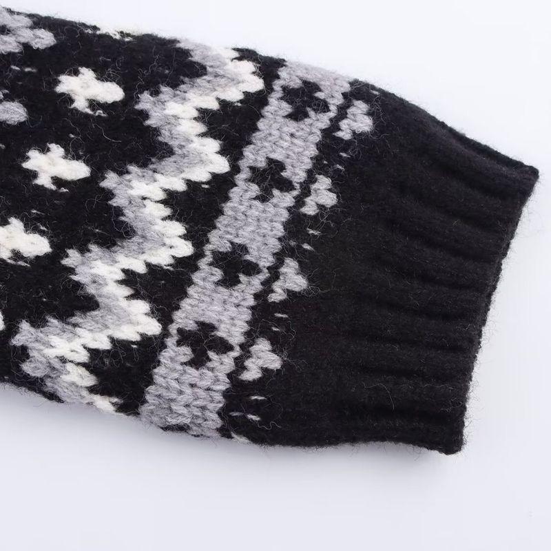 Za New Arrival Women's Clothing ZR Fashion Style Export Fashion All-Match Minimalist Casual Short Jacquard Knitting Cardigan