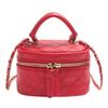 Mini Diamond Quilted Leather Bucket Bag Checkered Pattern Multi-Color Crossbody Bag with Gold Chain Shoulder Strap