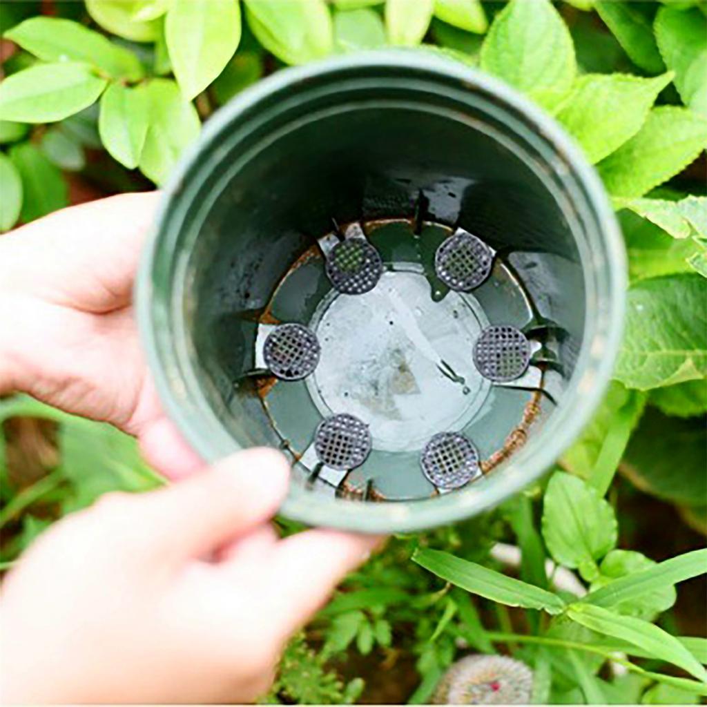 30Pcs Flower Pot Hole Mesh Pad 2.5/4.5/7.5cm Diameter Round Bonsai Basin Bottom Breathable Gasket Prevent Soil Loss Nettings