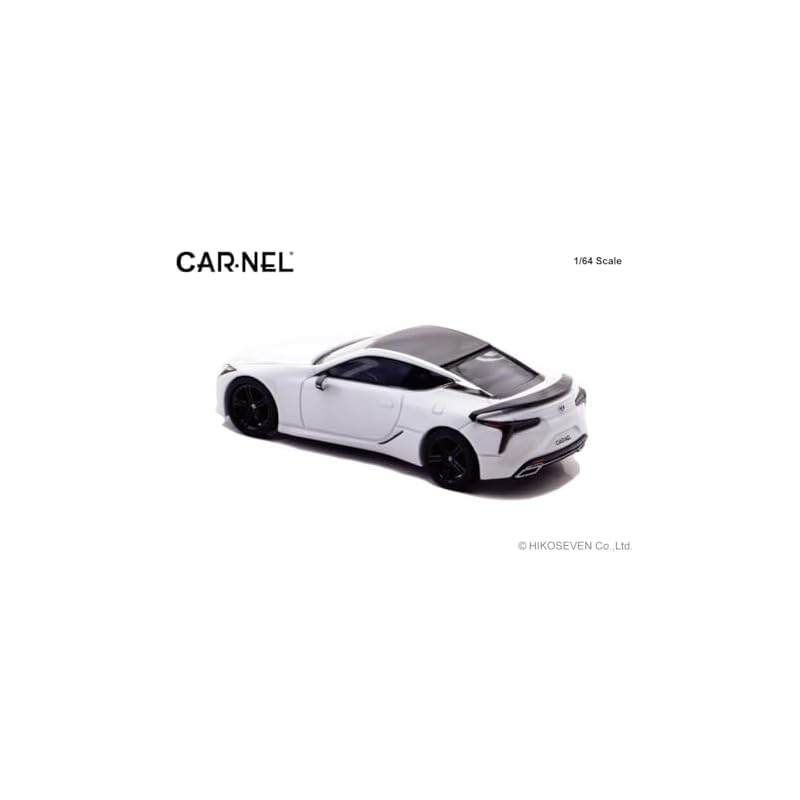 CARNEL 1/64 Lexus LC500 AVIATION 2021 White Nova Glass Flake (Finished Model) CN640043