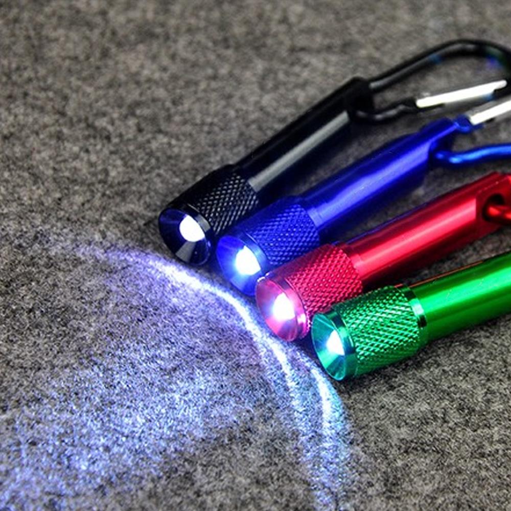 Mini breloc cu LED-uri Lanternă Ultra compactă, strălucitoare, cu comutator, pentru camping acasă