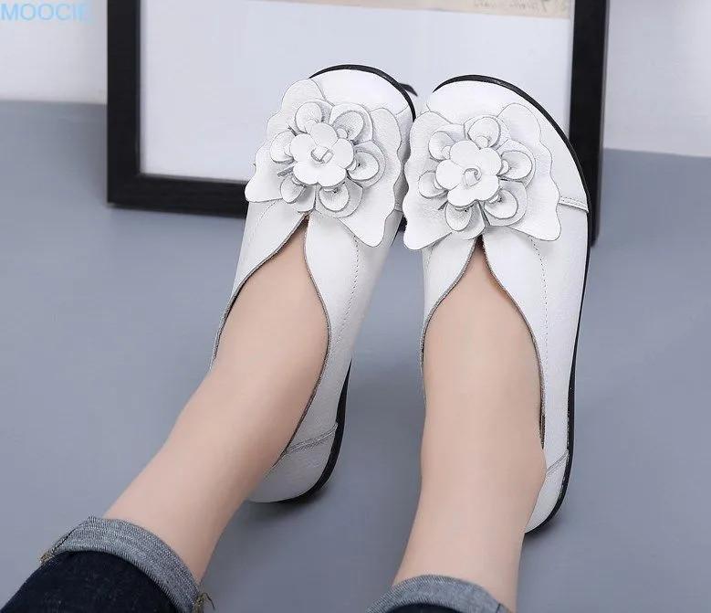 Ladies Summer Loafers Breathable Shoes Bow Flats Casual Shoes