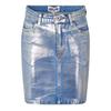 AmyLynn Womens/Ladies Metallic Denim Mini Skirt
