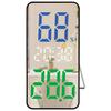 Simple mirror clock LED night mode brightness adjustable large screen digital display temperature and humidity electronic clock