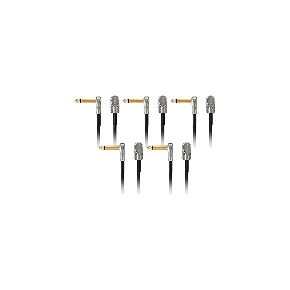 [Bulk Purchase] BOSS Patch Cables, L-shaped Plug, 10cm, BPC-4, Set of 5