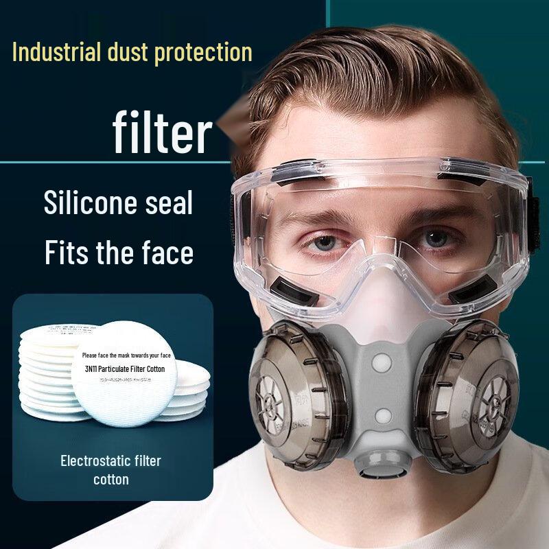 Brangdy Anti-Dust Face Mask and Goggles Kit