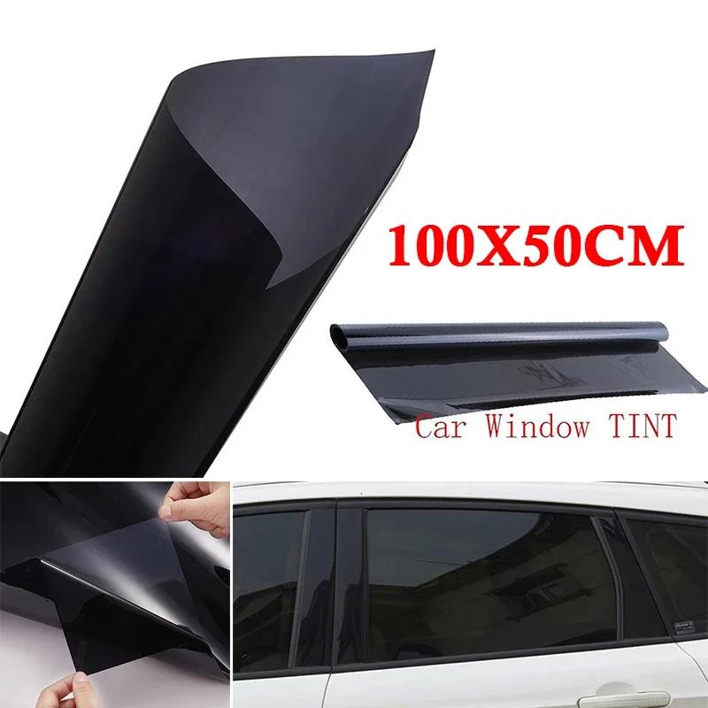 Home Office Glass Window Anti UV Tint Film Privacy Heat Protector Sticker Car VLT 20% Roll Dark Uncut Sunshade Black