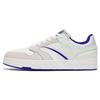 Slip Resistant, Abrasion Resistant, Lightweight Low Top Skateboard Shoes Men's White Blue 112318051-5
