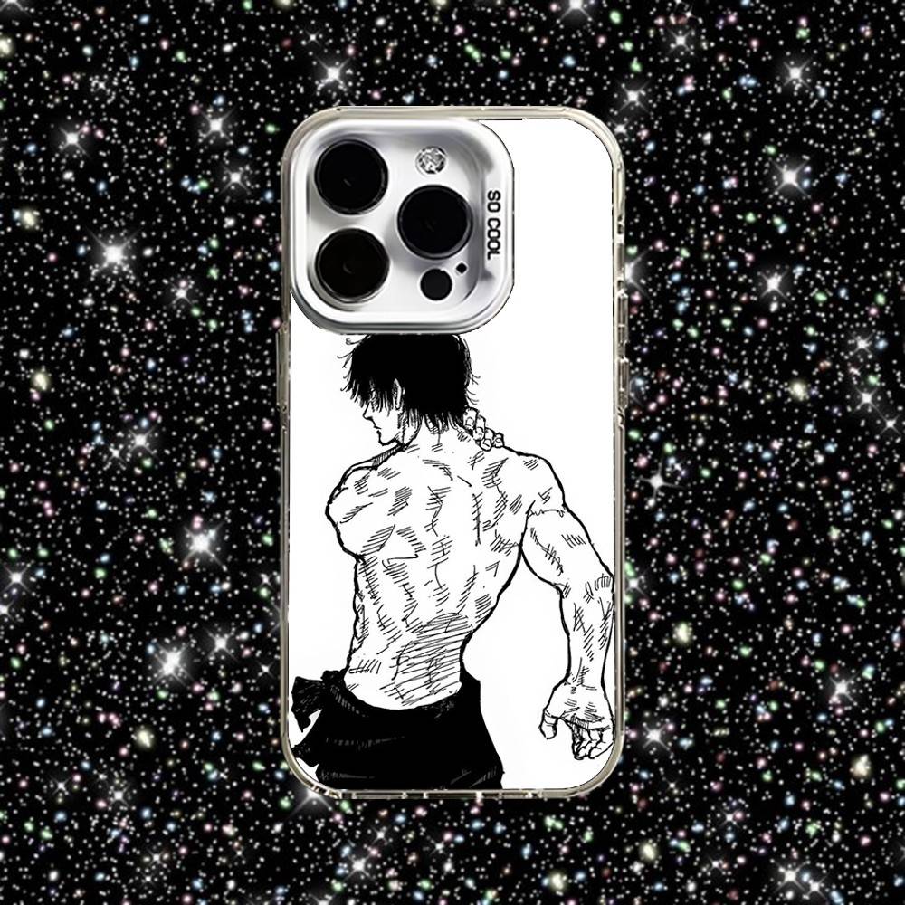 Toji Jujutsu Kaisen Fushiguro Phone Case For iPhone 16,15,14,13,12,11,Pro,XS,Max,Plus,Mini,SE White Candy Matte Shockproof Cover