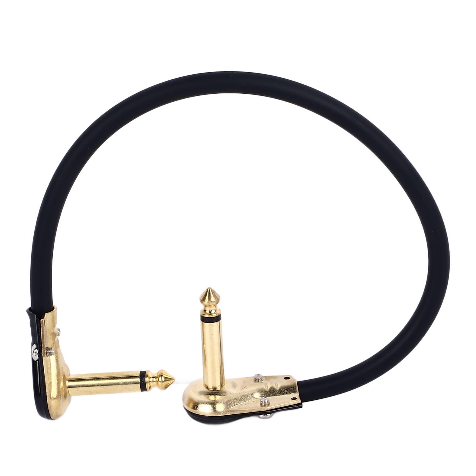 

Electric Guitar Effect Pedal Cable Flat Patch Power Supply Instrument Accessories Gold 30cm 11.8in 15cm/5.9in