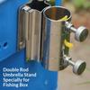 Fishing Umbrella Base Stand, Adjustable Steel Umbrella Holder Bracket Stand Base For Fishing Box