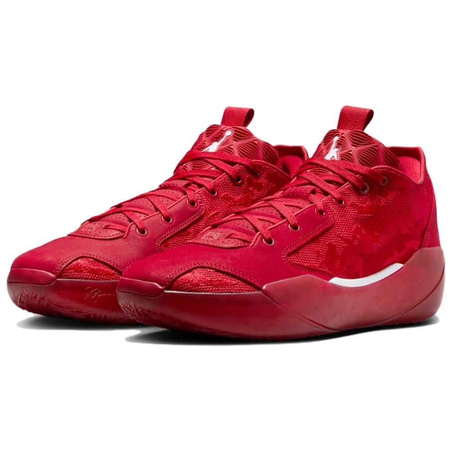 Jordan Chaussures de Basketball Air Jordan 39 Résistantes au Glissement Résistantes à l'Abrasion Mi-haut Homme Rouge Blanc FQ0213-601